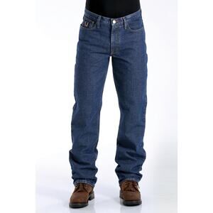 Cinch Men's Bronze Label Slim Fit Tapered Leg Dark Stonewash Jeans - Size 40x32